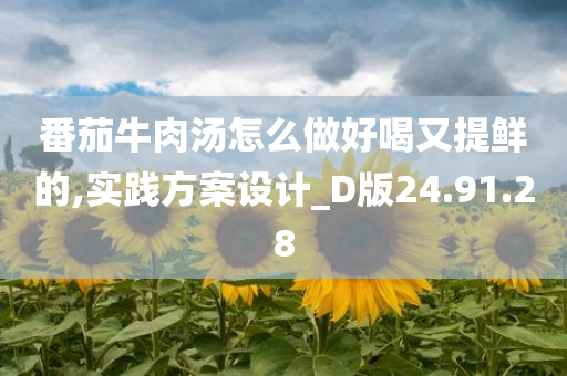 番茄牛肉汤怎么做好喝又提鲜的,实践方案设计_D版24.91.28