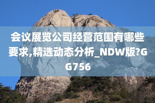 会议展览公司经营范围有哪些要求,精选动态分析_NDW版?GG756