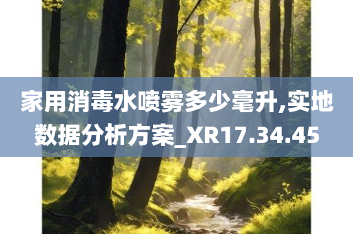 家用消毒水喷雾多少毫升,实地数据分析方案_XR17.34.45