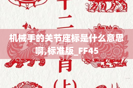 机械手的关节座标是什么意思啊,标准版_FF45