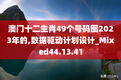 澳门十二生肖49个号码图2023年的,数据驱动计划设计_Mixed44.13.41