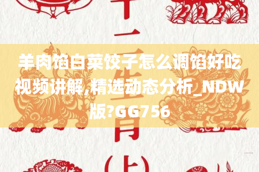 羊肉馅白菜饺子怎么调馅好吃视频讲解,精选动态分析_NDW版?GG756