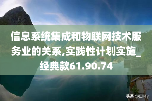 信息系统集成和物联网技术服务业的关系,实践性计划实施_经典款61.90.74