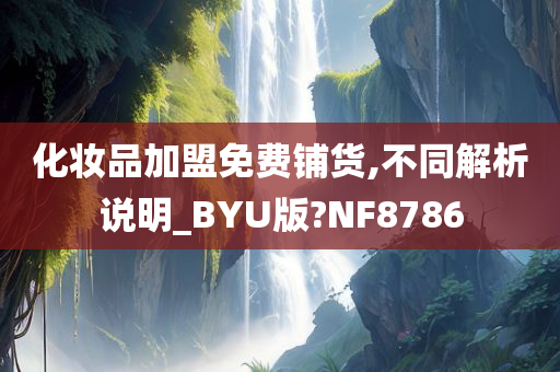 化妆品加盟免费铺货,不同解析说明_BYU版?NF8786