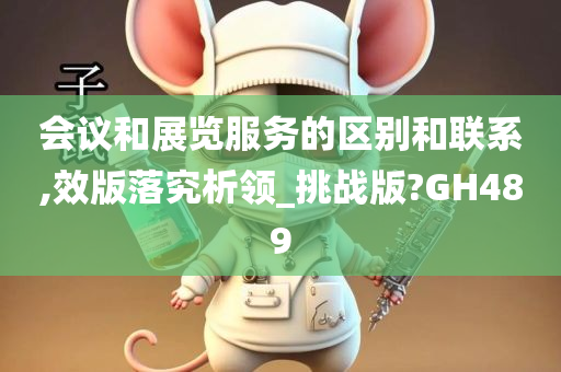 会议和展览服务的区别和联系,效版落究析领_挑战版?GH489