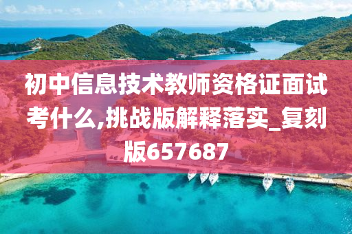 初中信息技术教师资格证面试考什么,挑战版解释落实_复刻版657687