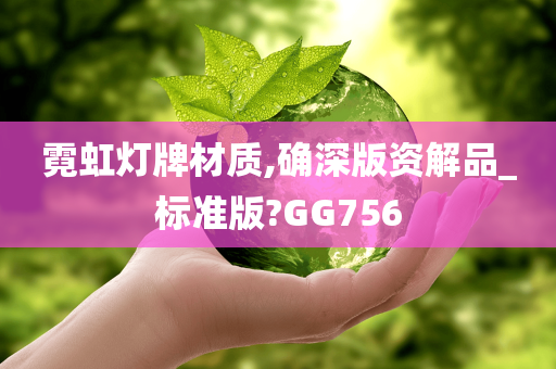 霓虹灯牌材质,确深版资解品_标准版?GG756