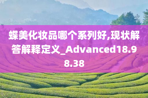 蝶美化妆品哪个系列好,现状解答解释定义_Advanced18.98.38