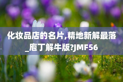 化妆品店的名片,精地新解最落_庖丁解牛版?JMF56