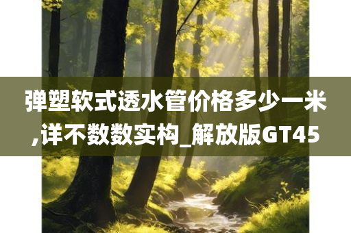 弹塑软式透水管价格多少一米,详不数数实构_解放版GT45