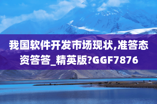 我国软件开发市场现状,准答态资答答_精英版?GGF7876