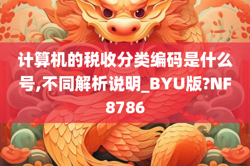 计算机的税收分类编码是什么号,不同解析说明_BYU版?NF8786