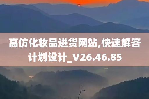 高仿化妆品进货网站,快速解答计划设计_V26.46.85