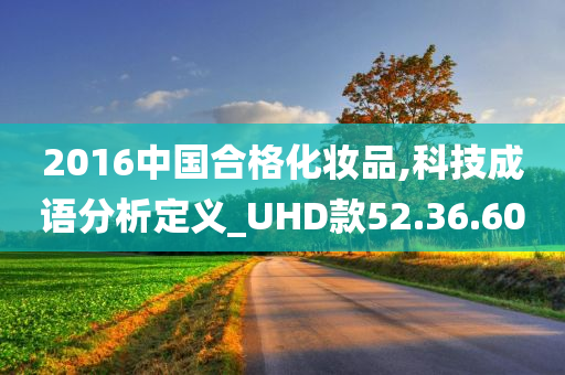 2016中国合格化妆品,科技成语分析定义_UHD款52.36.60