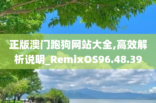 正版澳门跑狗网站大全,高效解析说明_RemixOS96.48.39