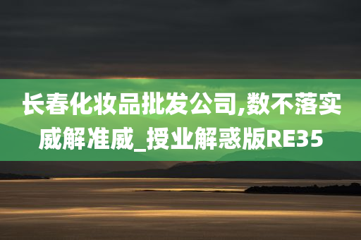 长春化妆品批发公司,数不落实威解准威_授业解惑版RE35