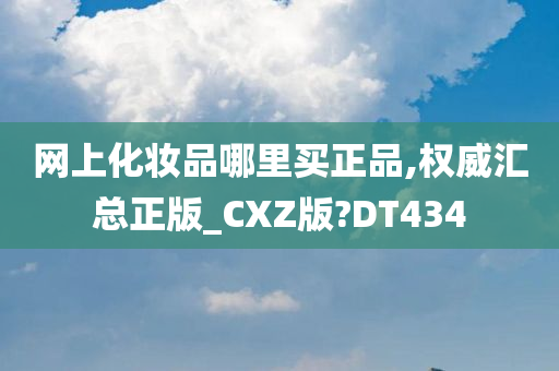 网上化妆品哪里买正品,权威汇总正版_CXZ版?DT434