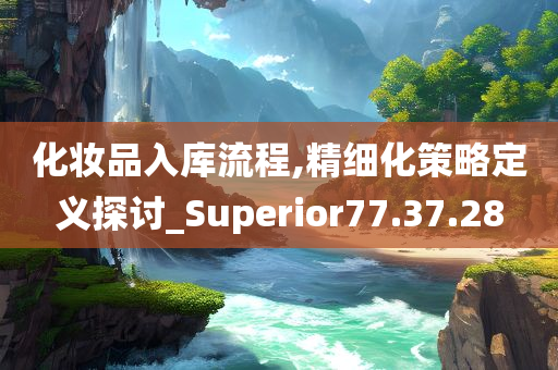 化妆品入库流程,精细化策略定义探讨_Superior77.37.28