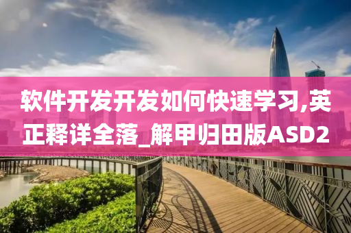 软件开发开发如何快速学习,英正释详全落_解甲归田版ASD2