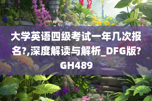 大学英语四级考试一年几次报名?,深度解读与解析_DFG版?GH489