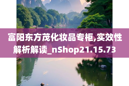 富阳东方茂化妆品专柜,实效性解析解读_nShop21.15.73