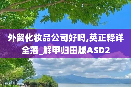 外贸化妆品公司好吗,英正释详全落_解甲归田版ASD2