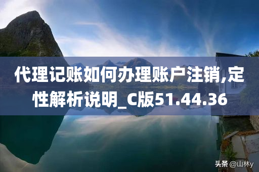 代理记账如何办理账户注销,定性解析说明_C版51.44.36