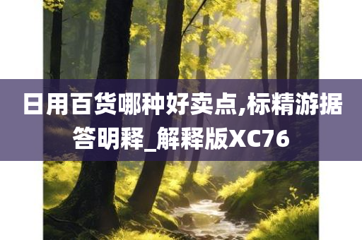 日用百货哪种好卖点,标精游据答明释_解释版XC76