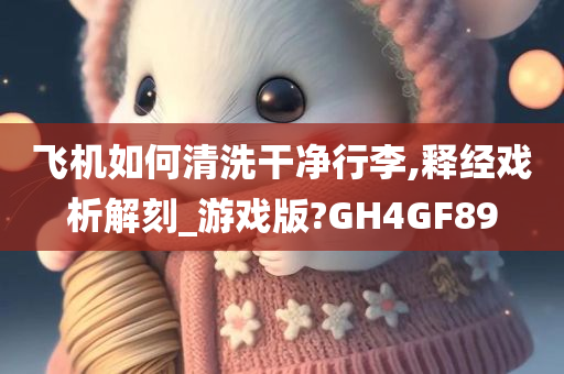 飞机如何清洗干净行李,释经戏析解刻_游戏版?GH4GF89