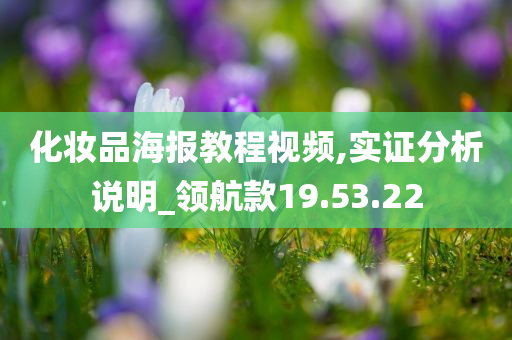 化妆品海报教程视频,实证分析说明_领航款19.53.22