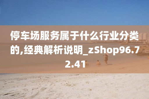 停车场服务属于什么行业分类的,经典解析说明_zShop96.72.41