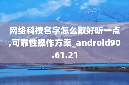 网络科技名字怎么取好听一点,可靠性操作方案_android90.61.21