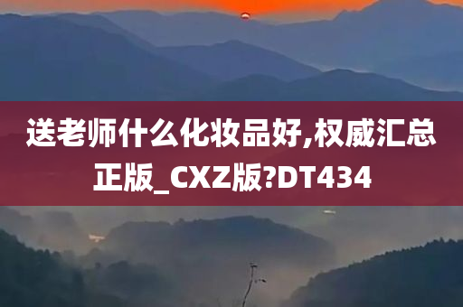 送老师什么化妆品好,权威汇总正版_CXZ版?DT434