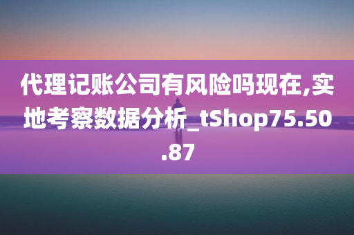 代理记账公司有风险吗现在,实地考察数据分析_tShop75.50.87