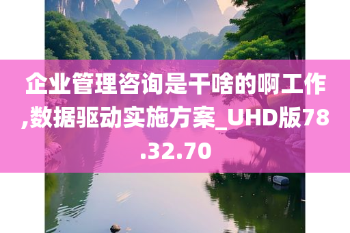 企业管理咨询是干啥的啊工作,数据驱动实施方案_UHD版78.32.70