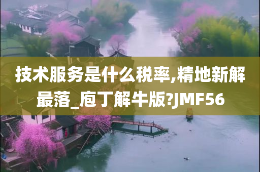 技术服务是什么税率,精地新解最落_庖丁解牛版?JMF56