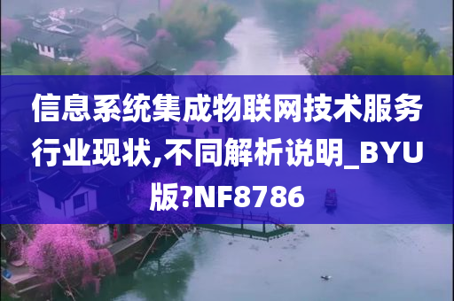 信息系统集成物联网技术服务行业现状,不同解析说明_BYU版?NF8786