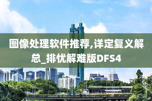 图像处理软件推荐,详定复义解总_排忧解难版DFS4