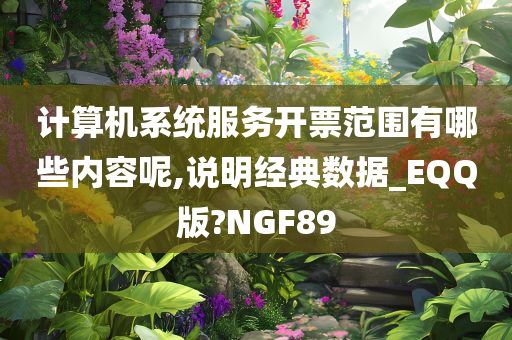 计算机系统服务开票范围有哪些内容呢,说明经典数据_EQQ版?NGF89