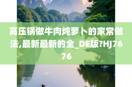 高压锅做牛肉炖萝卜的家常做法,最新最新的全_DE版?HJ7676