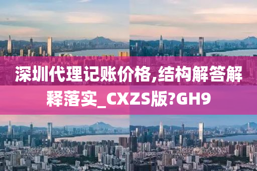 深圳代理记账价格,结构解答解释落实_CXZS版?GH9