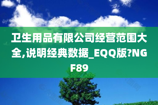 卫生用品有限公司经营范围大全,说明经典数据_EQQ版?NGF89