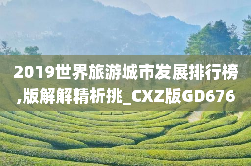 2019世界旅游城市发展排行榜,版解解精析挑_CXZ版GD676