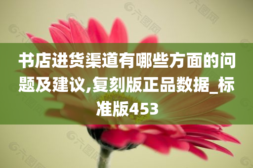 书店进货渠道有哪些方面的问题及建议,复刻版正品数据_标准版453