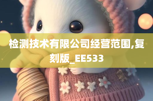 检测技术有限公司经营范围,复刻版_EE533