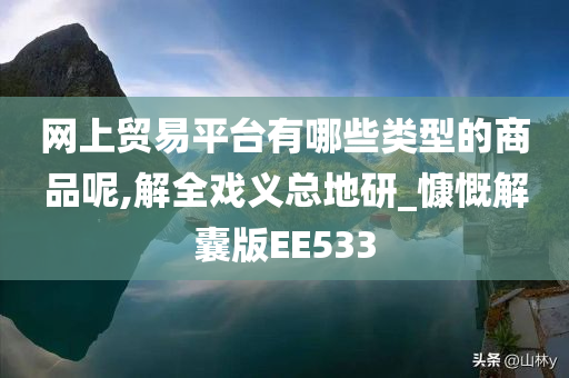 网上贸易平台有哪些类型的商品呢,解全戏义总地研_慷慨解囊版EE533