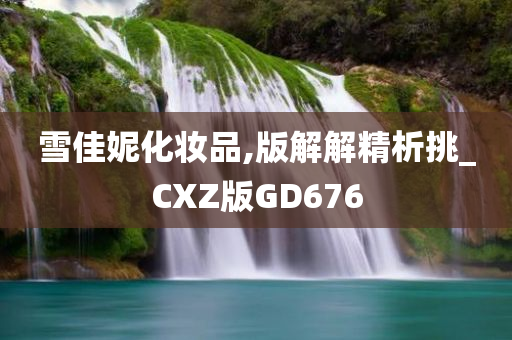 雪佳妮化妆品,版解解精析挑_CXZ版GD676