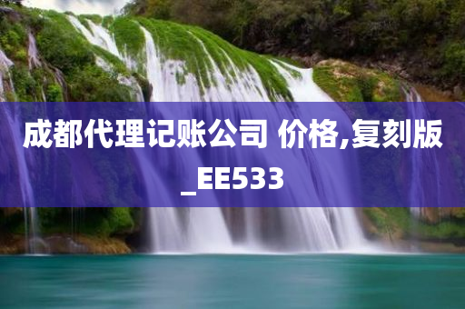 成都代理记账公司 价格,复刻版_EE533