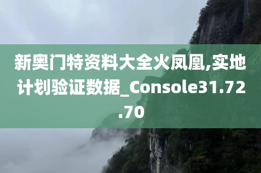 新奥门特资料大全火凤凰,实地计划验证数据_Console31.72.70