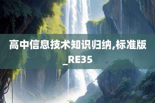 高中信息技术知识归纳,标准版_RE35